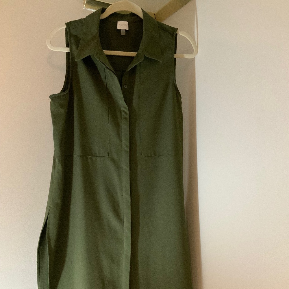 Cupid Green M Shirt Dress Normcore Scandi girl Minimalist Essential Yoga Cottage